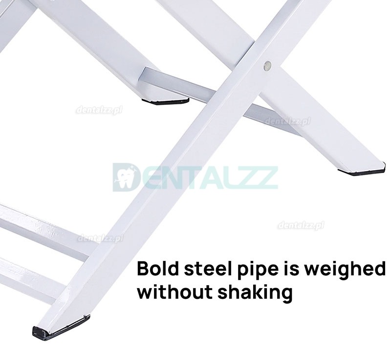 Przenośny Składany Fotel Stomatologiczny z Lampą LED, Jednostką Turbinową i Tacą